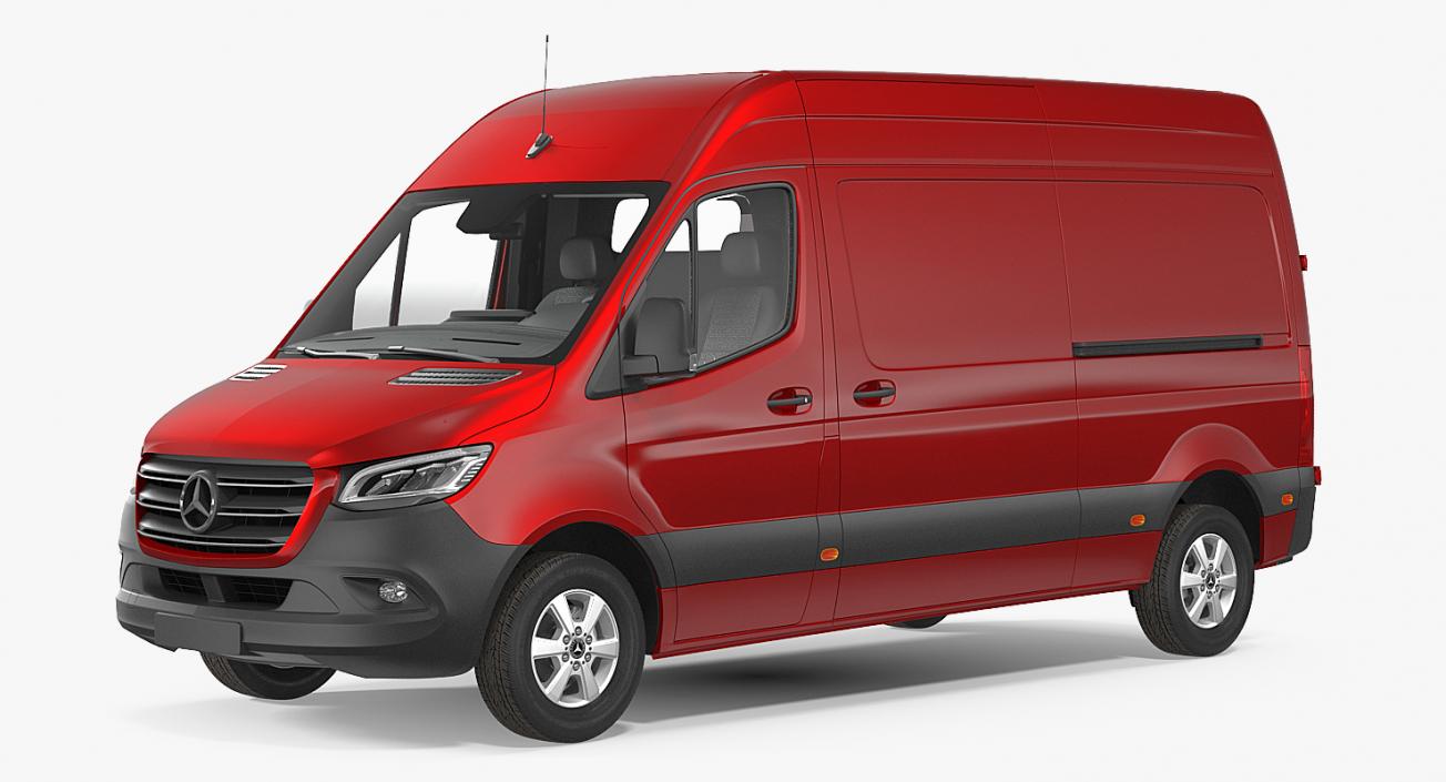 3D Mercedes Sprinter Van 2019