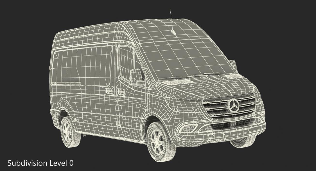 3D Mercedes Sprinter Van 2019