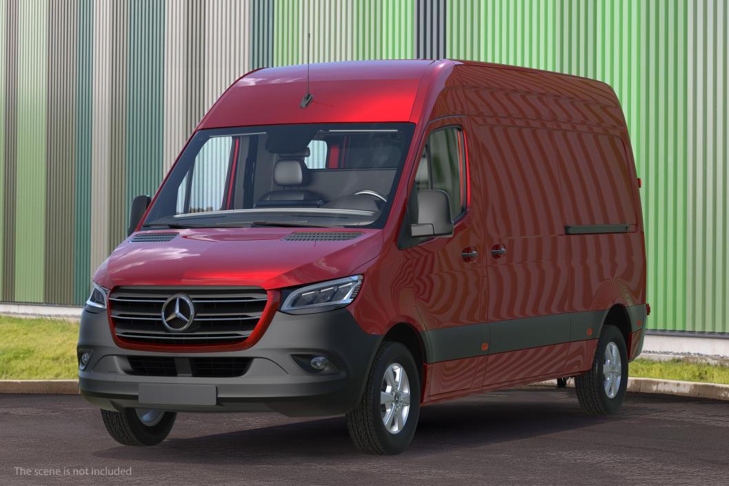 3D Mercedes Sprinter Van 2019