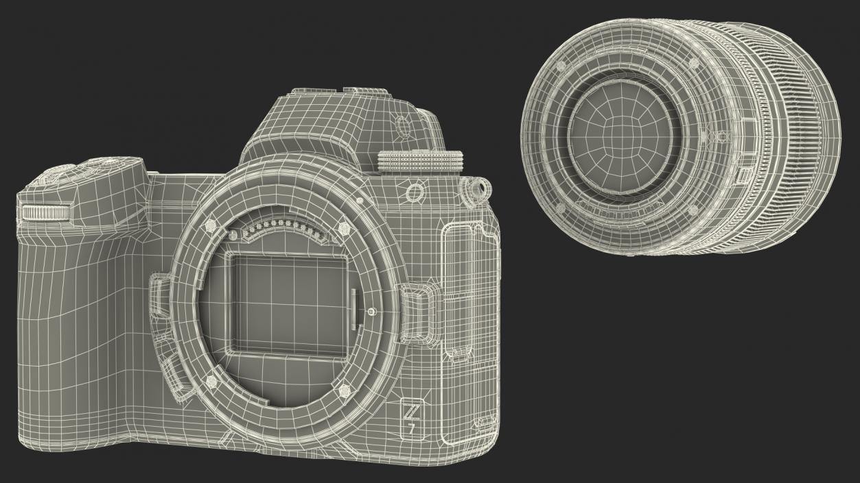 Nikon Z7 with Nikon Z 24 70mm f4 S Lens 3D model