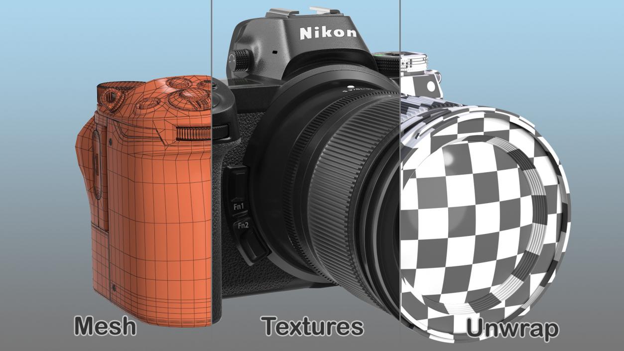 Nikon Z7 with Nikon Z 24 70mm f4 S Lens 3D model