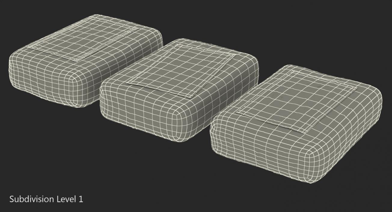 3D Various Cocaine Packages 3D Models Set model