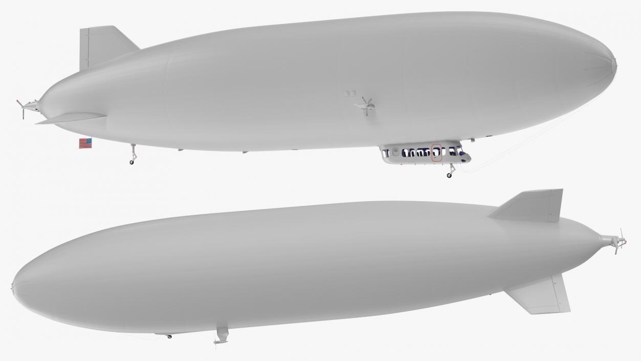 3D Blimp Airship Generic