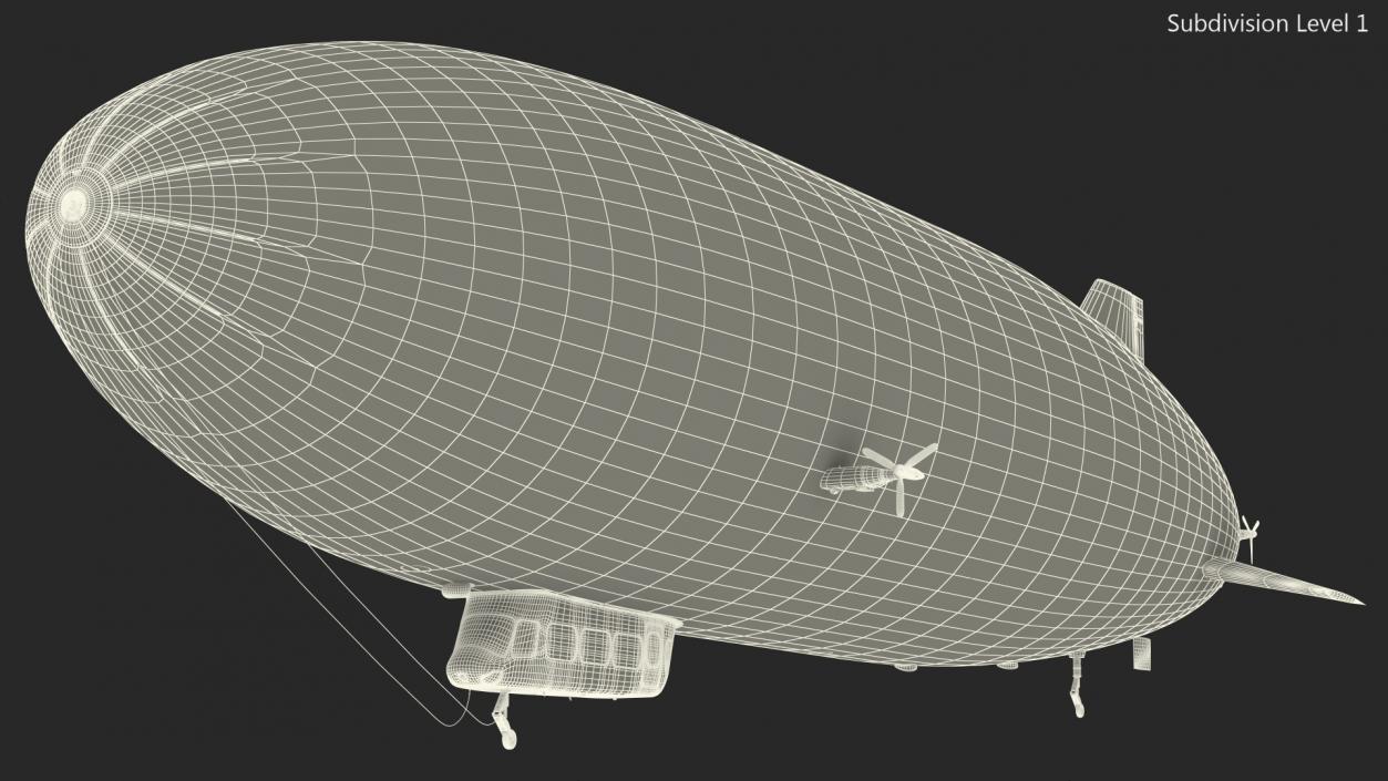 3D Blimp Airship Generic