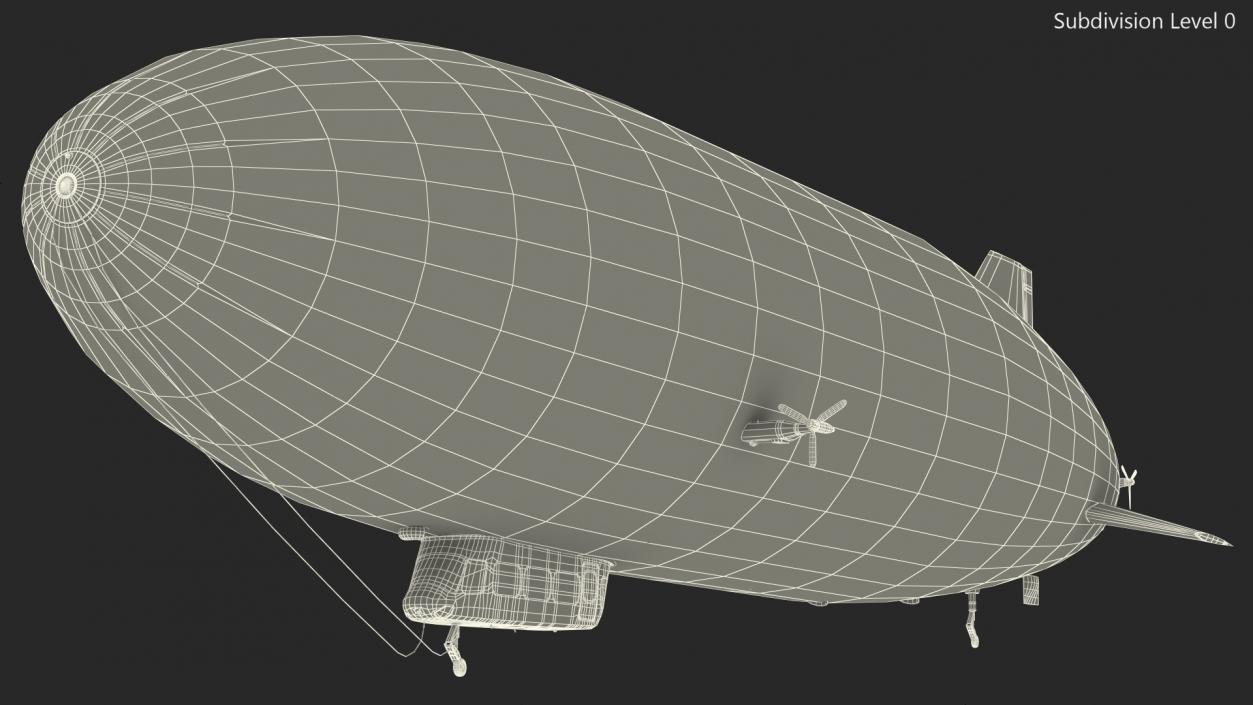 3D Blimp Airship Generic