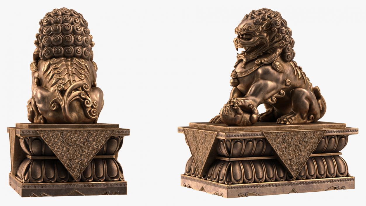 3D Bronze Sculptures Collection 11