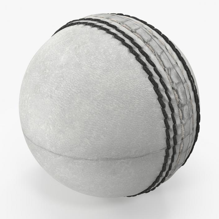 Cricket Ball White Fur 3D