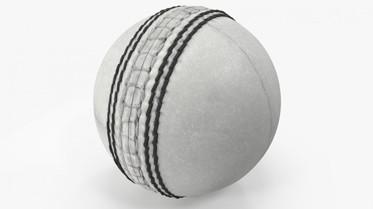 Cricket Ball White Fur 3D