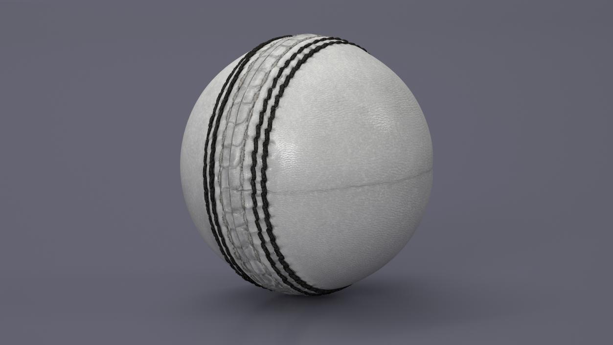 Cricket Ball White Fur 3D