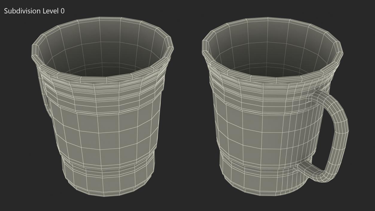 Reusable Plastic Coffee Cup 3D