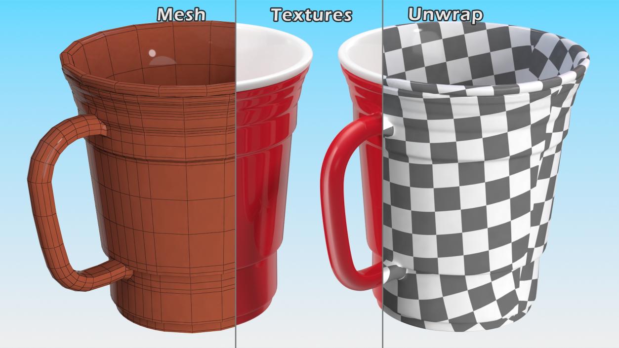 Reusable Plastic Coffee Cup 3D