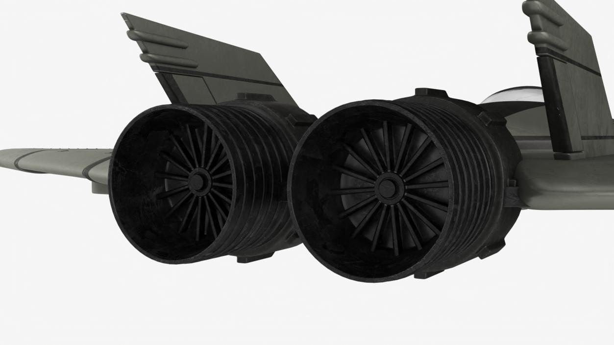 3D Futuristic Stealth Fighter Aircraft Rigged for Cinema 4D 2 model