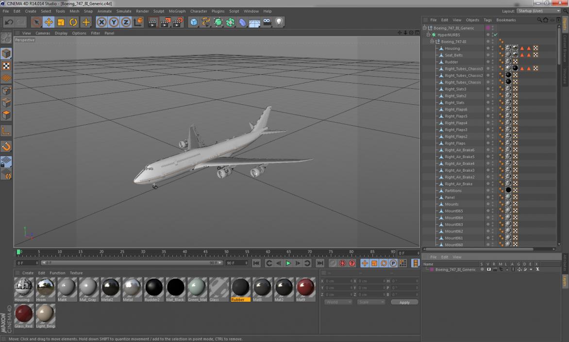 3D Boeing 747-8I Generic