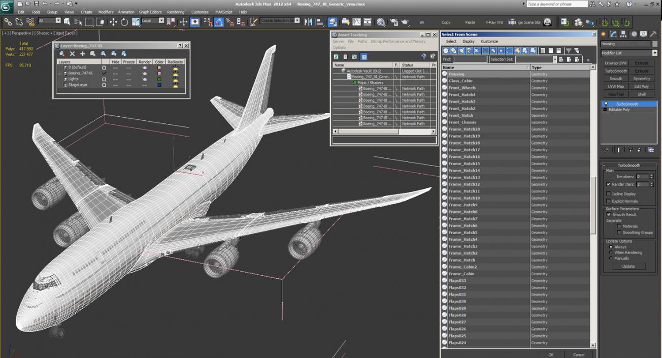 3D Boeing 747-8I Generic