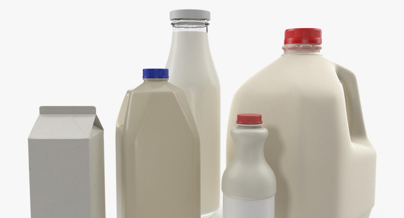 3D model Milk Bottles Collection 2