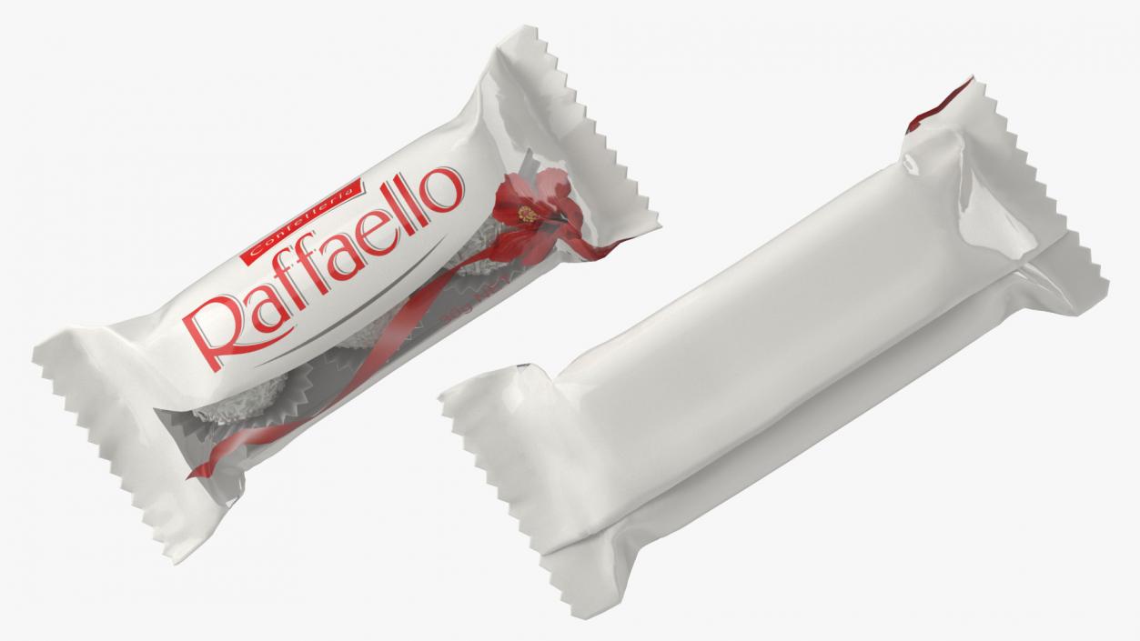 3D Ferrero Raffaello Candy Package 3PCs