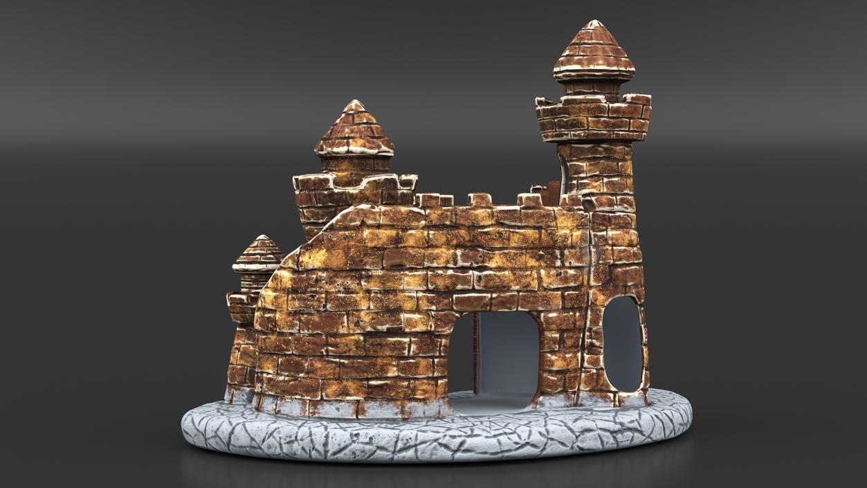 3D Castle Aquarium Decoration