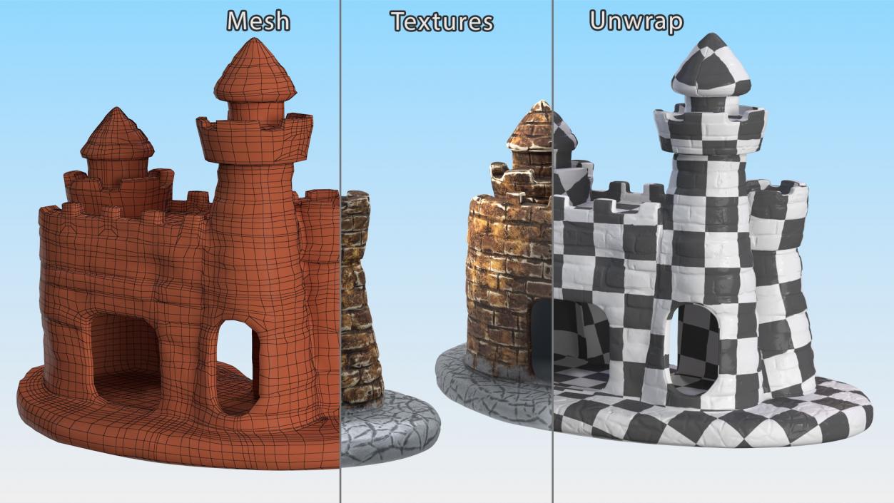 3D Castle Aquarium Decoration