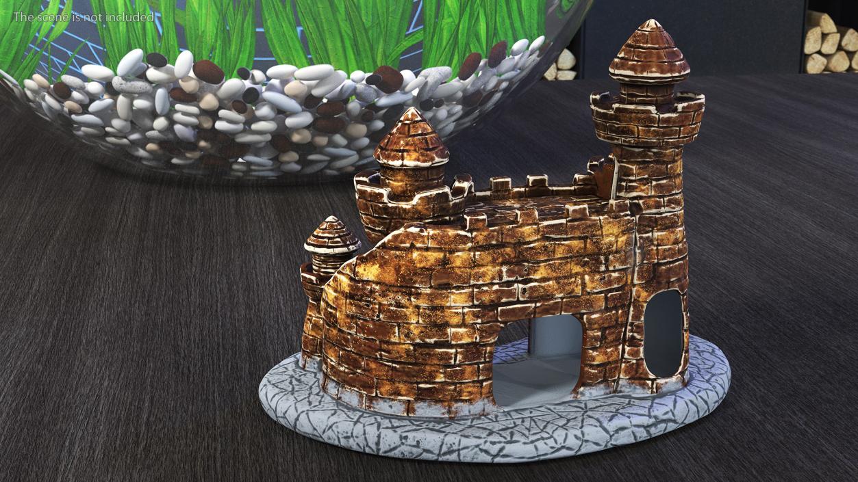 3D Castle Aquarium Decoration