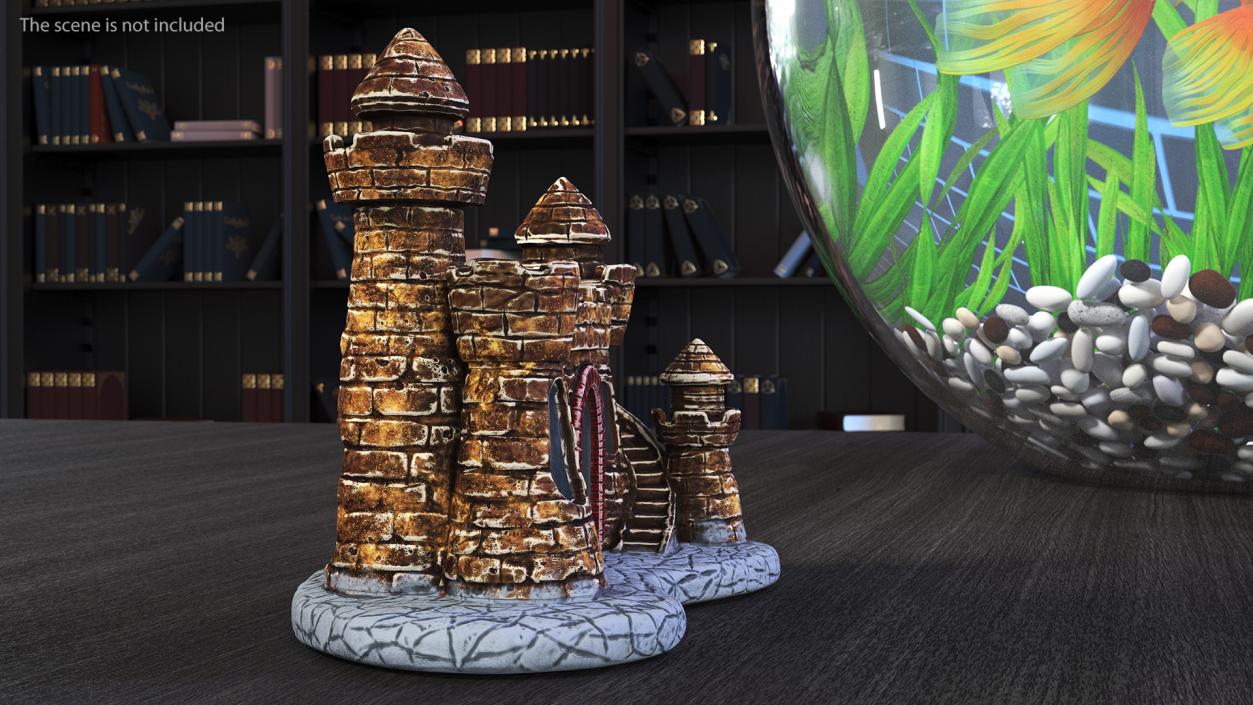 3D Castle Aquarium Decoration