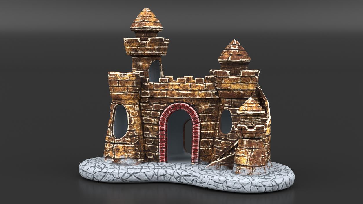 3D Castle Aquarium Decoration