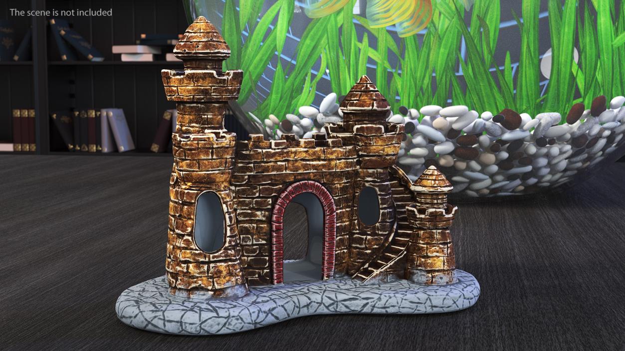 3D Castle Aquarium Decoration