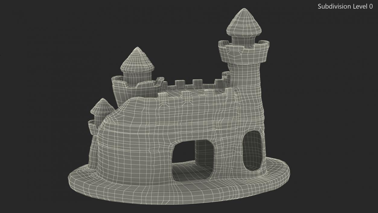 3D Castle Aquarium Decoration