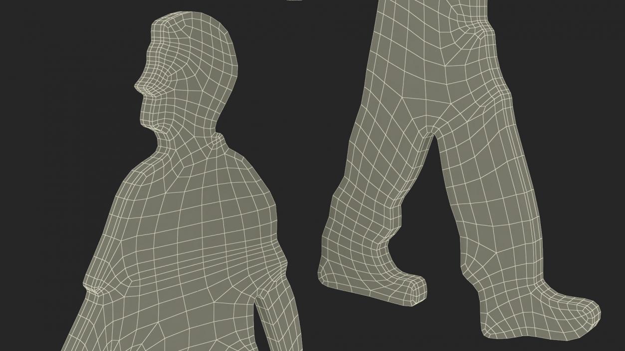 Walking Man Silhouette 3D