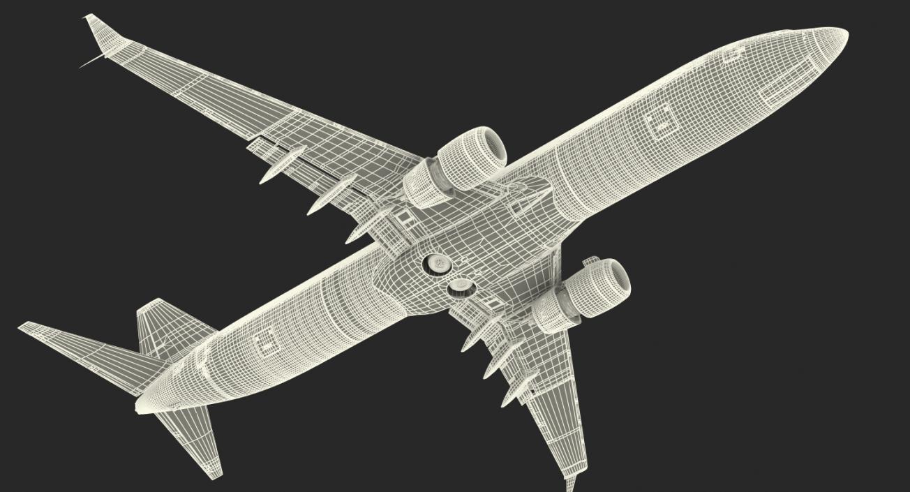 3D model Boeing 737-900 with Interior and Cockpit Ryanair Rigged