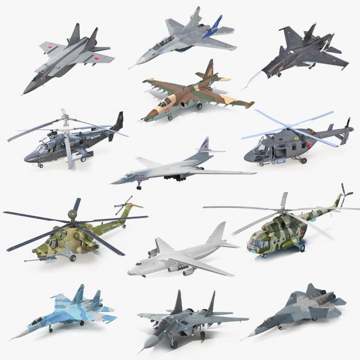 Russian Military Aircrafts Collection 6 3D model