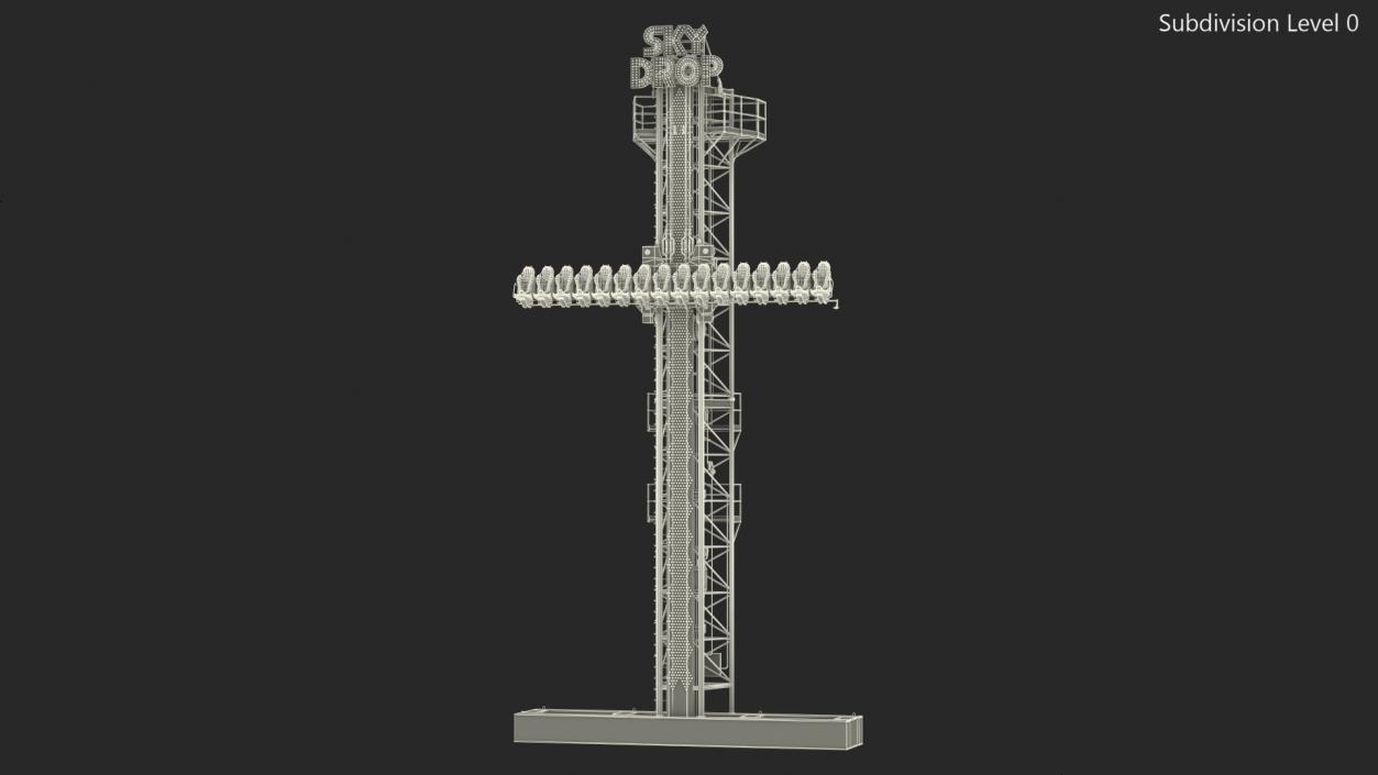 Sky Drop Tower 3D model