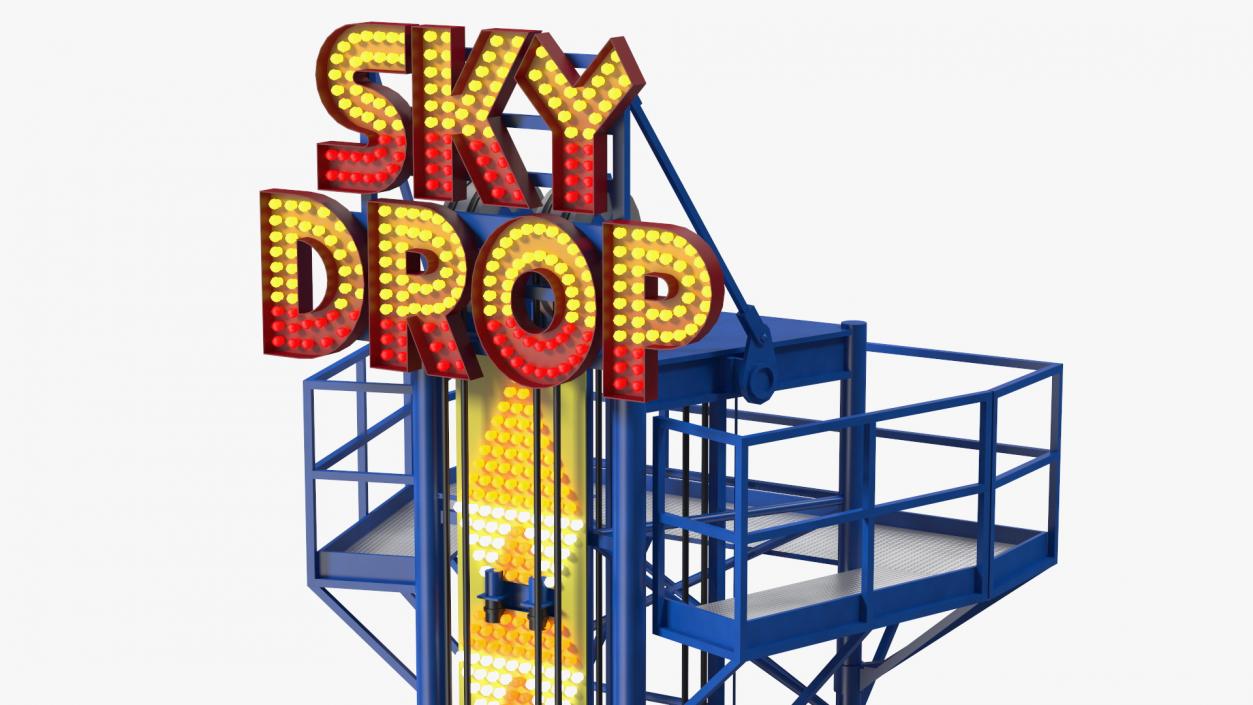 Sky Drop Tower 3D model