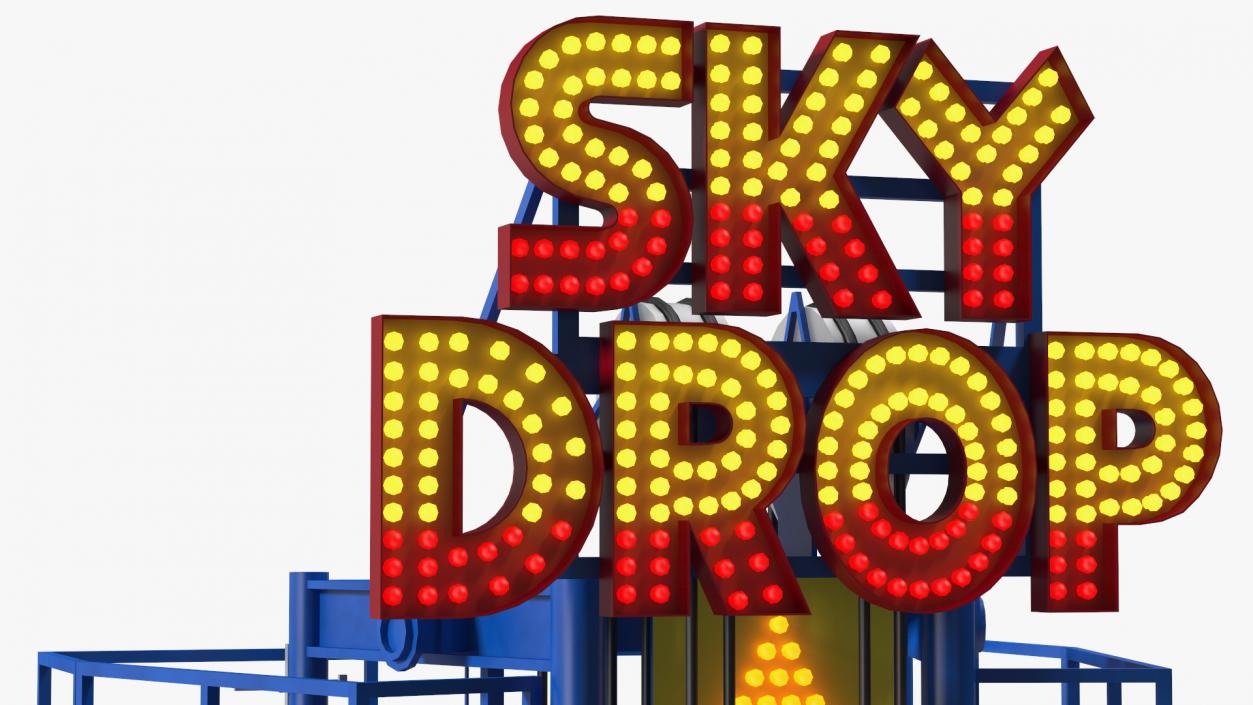 Sky Drop Tower 3D model