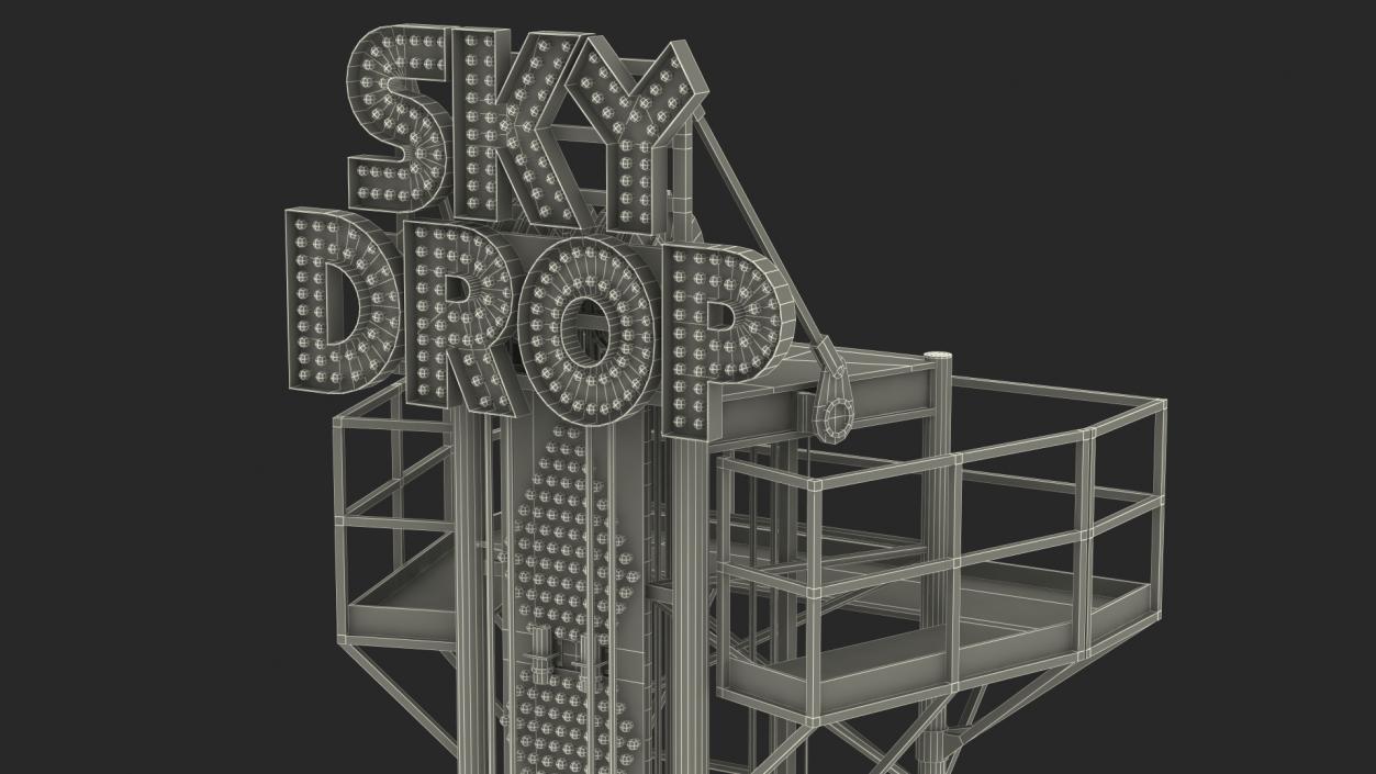 Sky Drop Tower 3D model