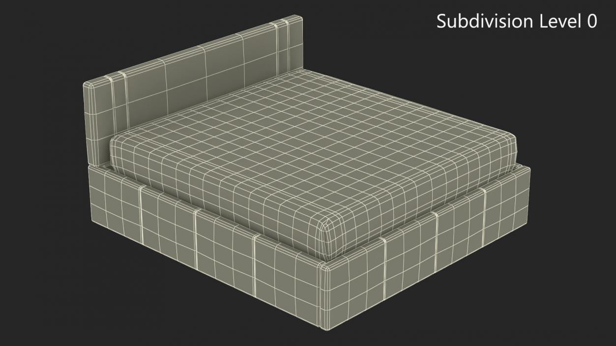 3D Lifting Bed with Storage Function model