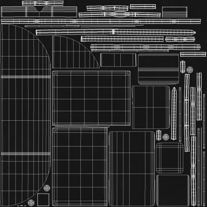 Computer Workplace Set 3D