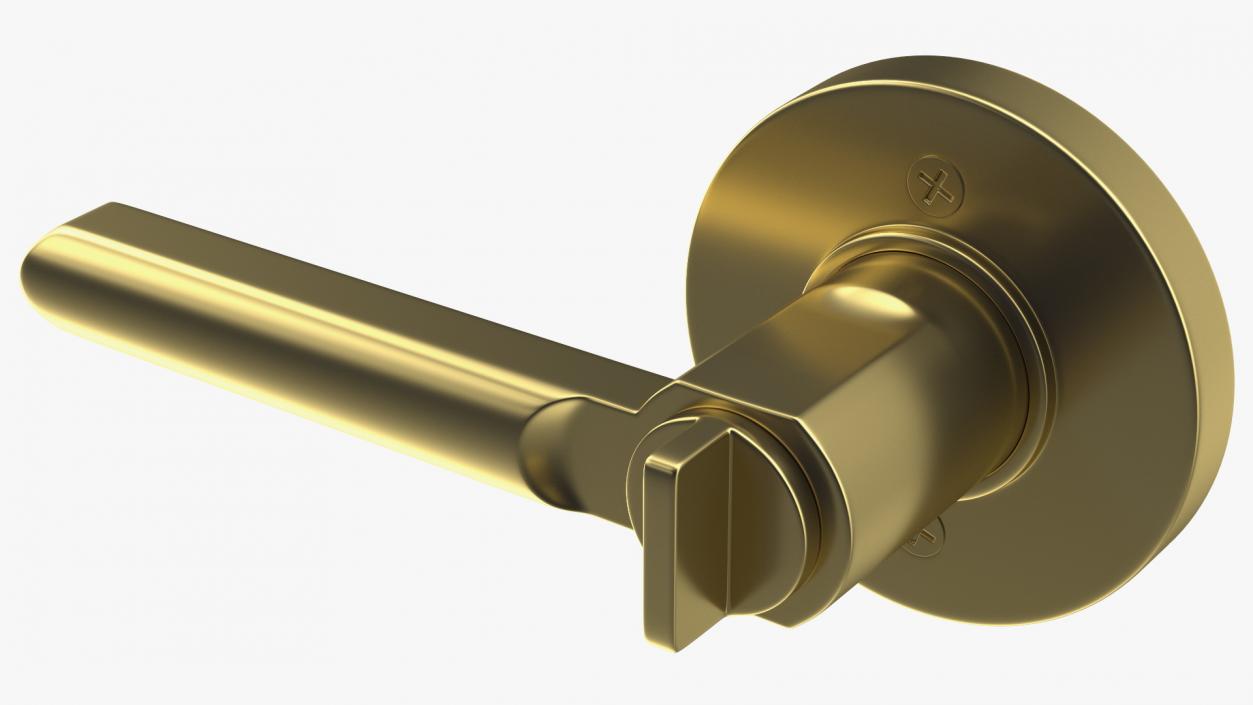 3D Gold Door Handle