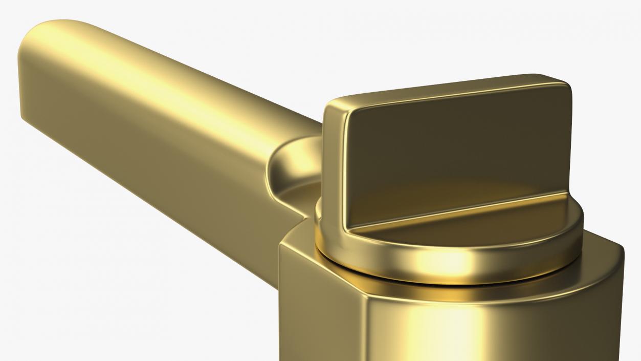 3D Gold Door Handle