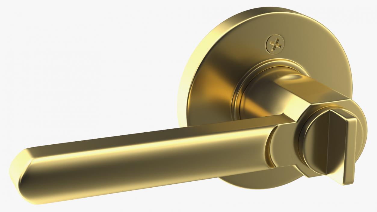 3D Gold Door Handle