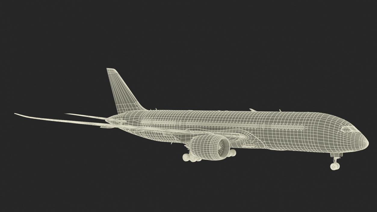 3D Commercial Jet Airliner Boeing 787-8 Rigged model