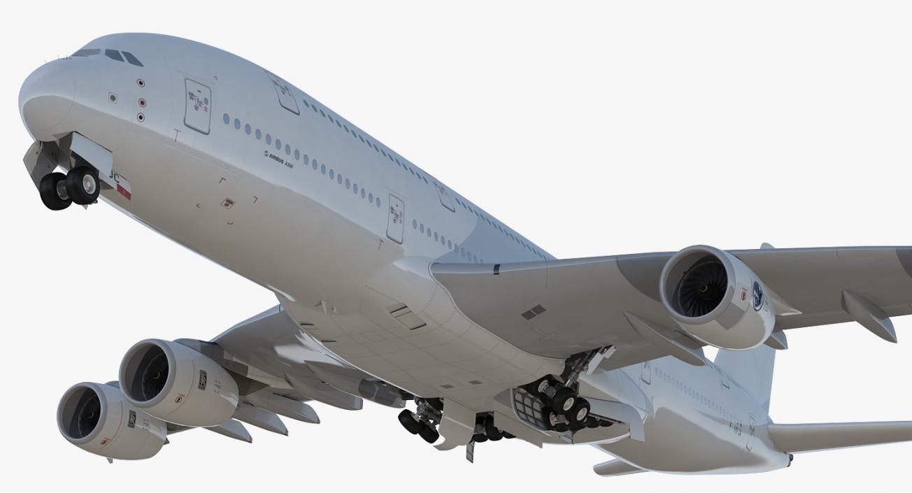 3D Airbus A380-1000 Generic Rigged