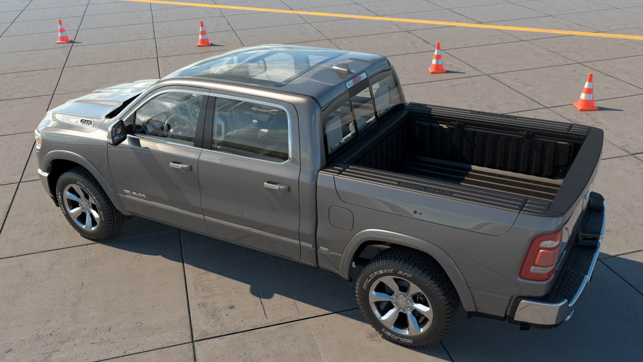 Pickup Truck Dodge RAM 1500 2020 Rigged 3D model