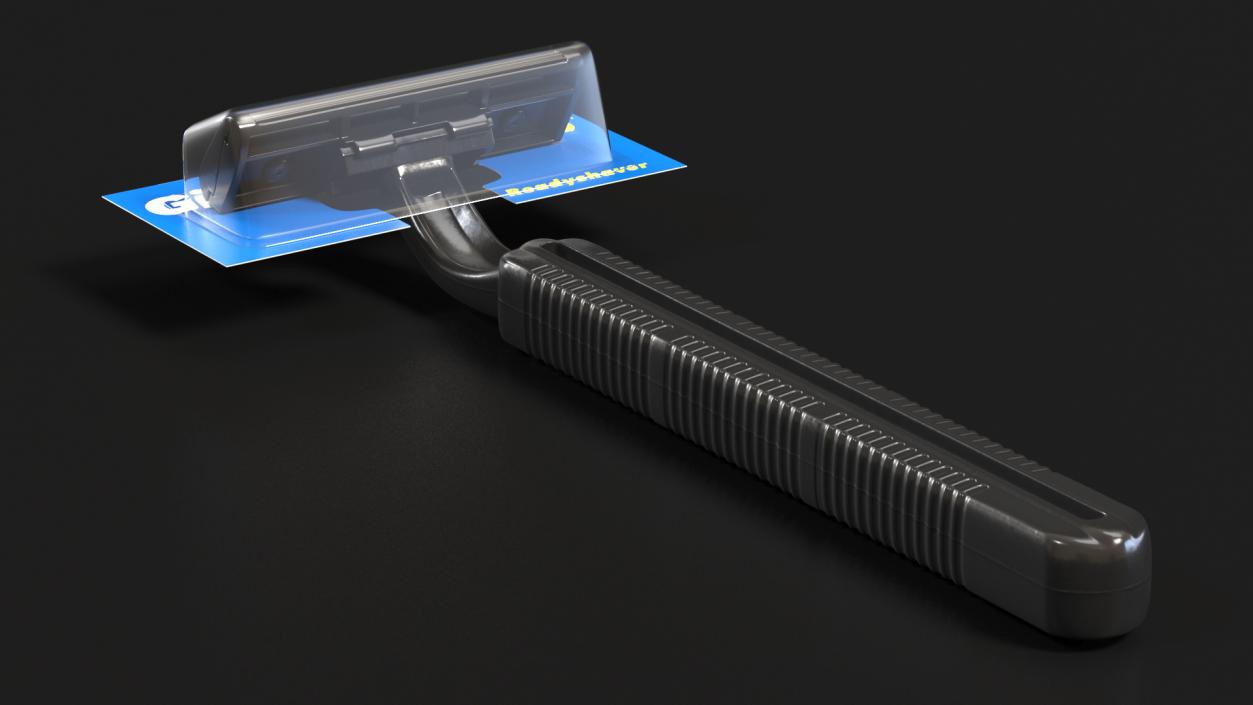 3D Gillette Disposable Razor Package model