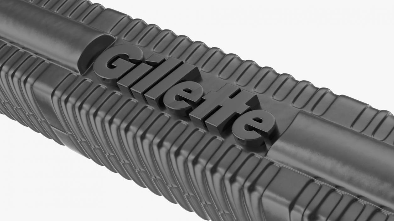 3D Gillette Disposable Razor Package model