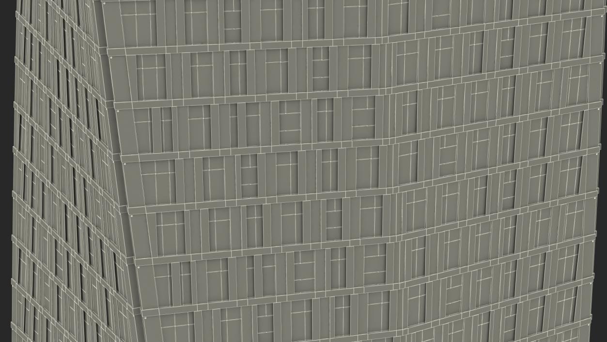 Twisted Skyscraper Night Glow 3D model