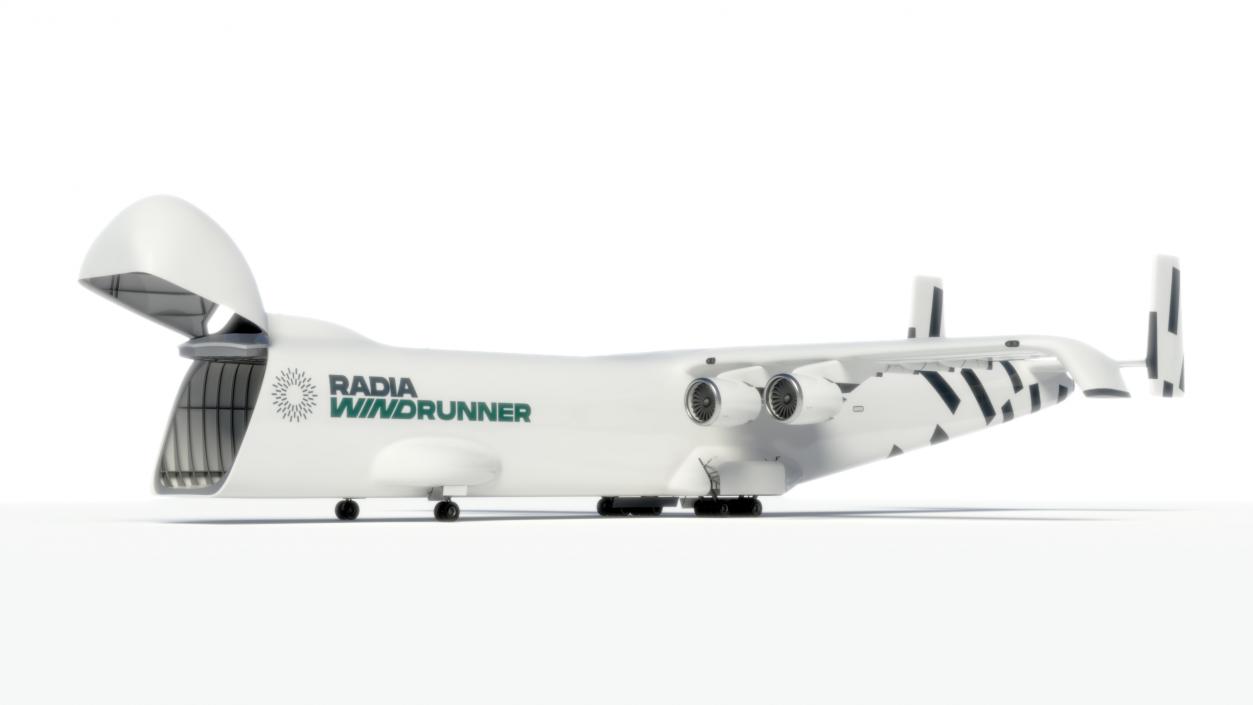 3D model Radia Windrunner Cargo Airplane Rigged 2