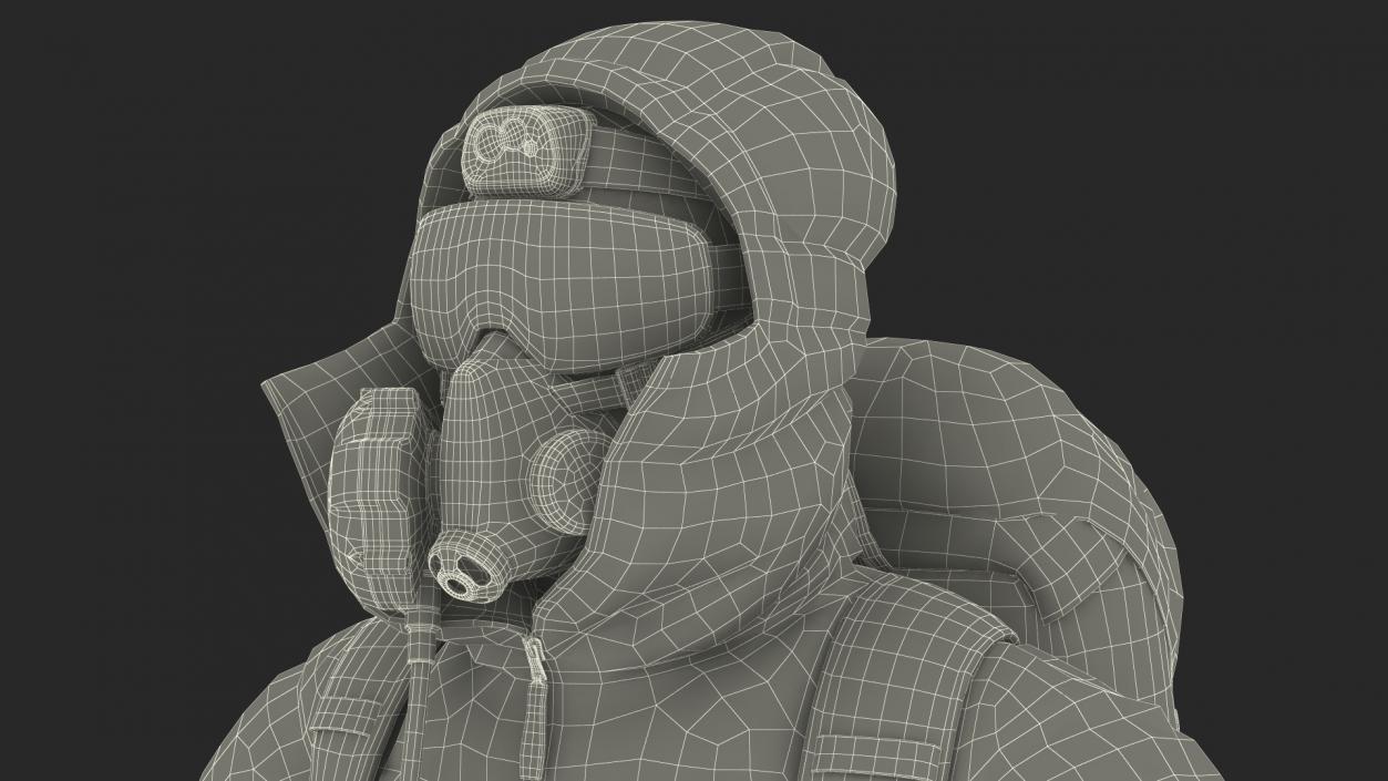 3D model Everest Climber in a Snow-Covered Suit Rigged