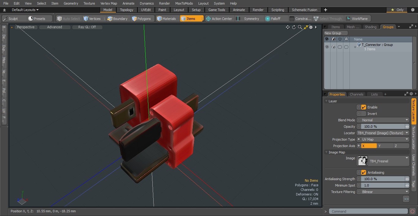 3D T Connector