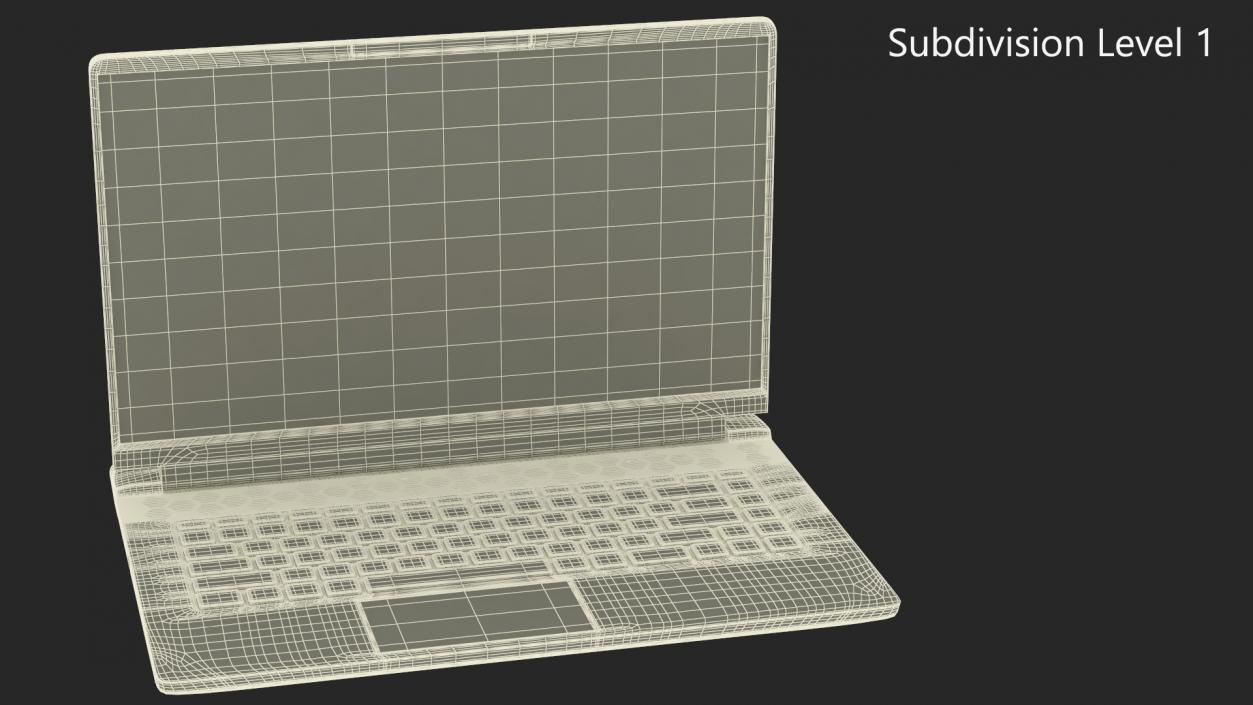 3D model Gaming Laptop Alienware M15 R7 Turned On