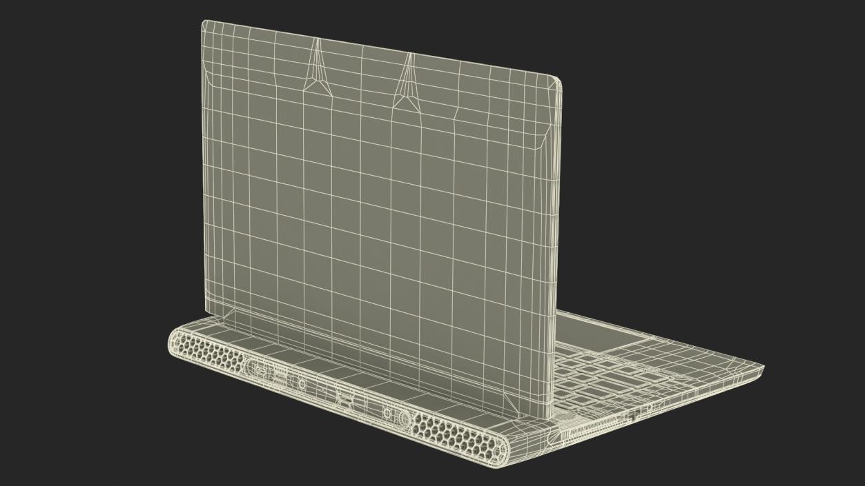 3D model Gaming Laptop Alienware M15 R7 Turned On